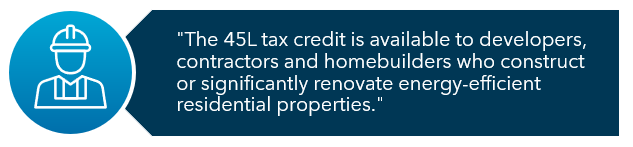 45L tax credit eligibility quote image
