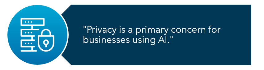 AI privacy concerns quote image
