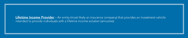 Warren Averett Lifetime Income Provider definition image