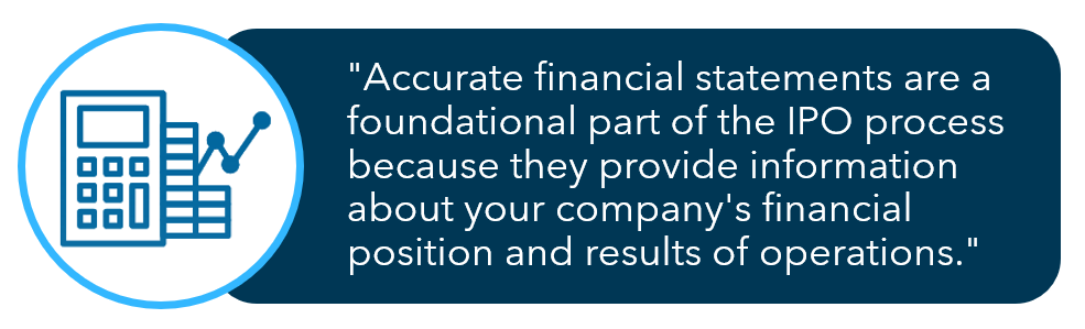 Building Trust Before Going Public Financial Records Quote Image