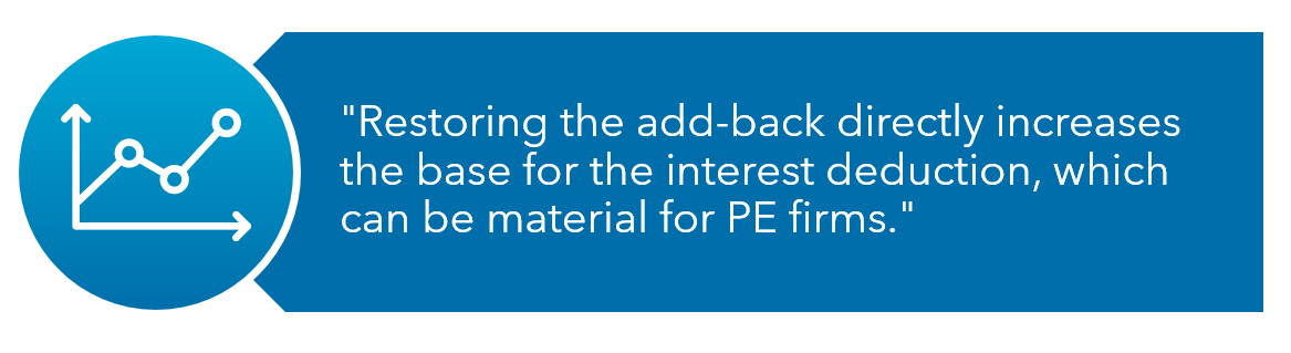 One Big Beautiful Bill Act Private Equity Interest Expense Limitation Quote Image