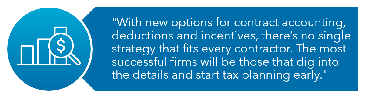 One Big Beautiful Bill Construction Contract Accounting Quote