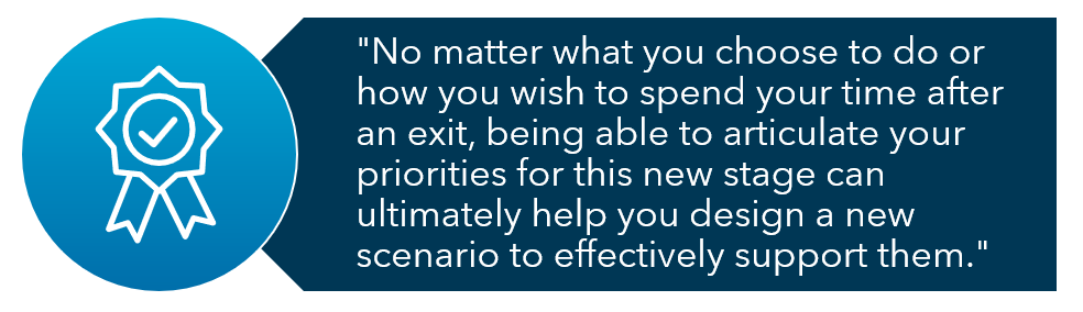 Post-Exit Planning Priorities Quote Image