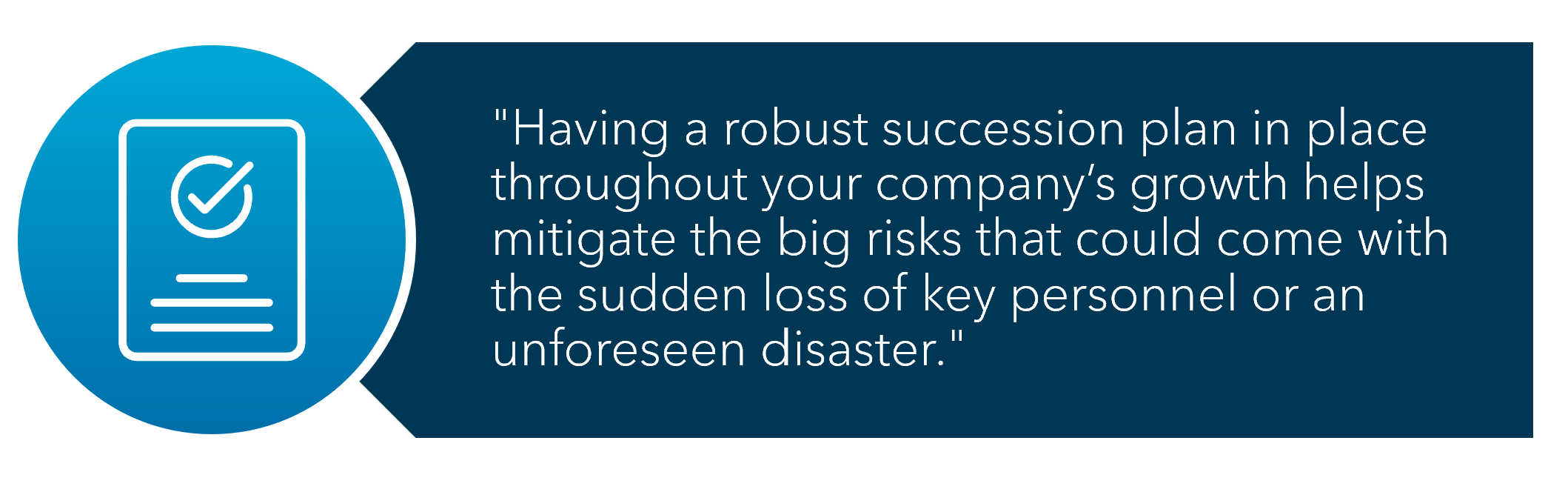 business succession plan quote image