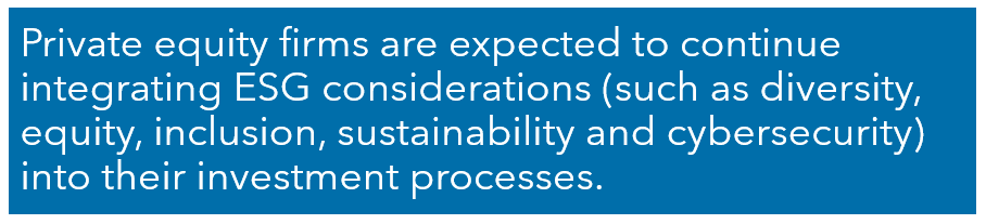 Private equity trends ESG image
