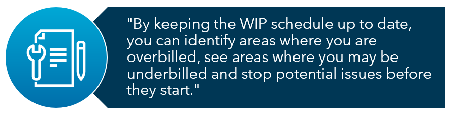  Keeping a Construction WIP Schedule Updated Quote Image