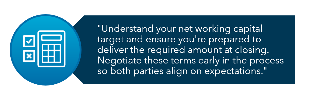 m&a pitfalls net working capital image