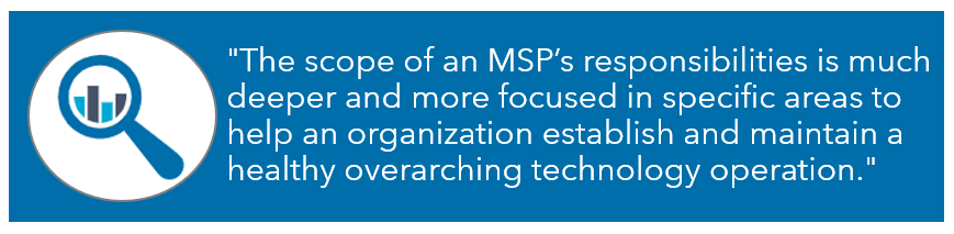 Managed Service Provider vs IT scope image