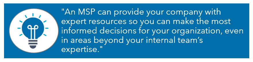 Managed Service Provider vs IT resources image