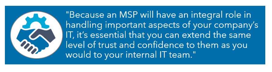 Managed Service Provider vs IT trust image