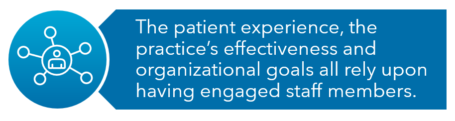engaged staff members in practice culture quote image