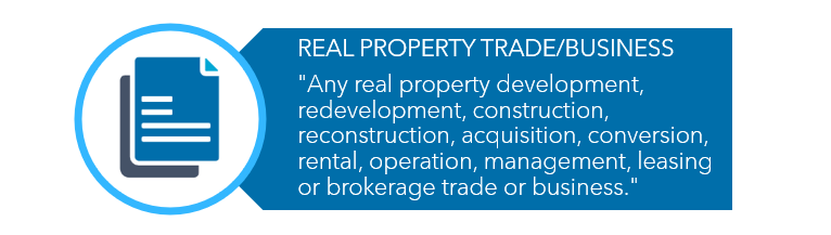 Real Estate Professional Tax Status real property image