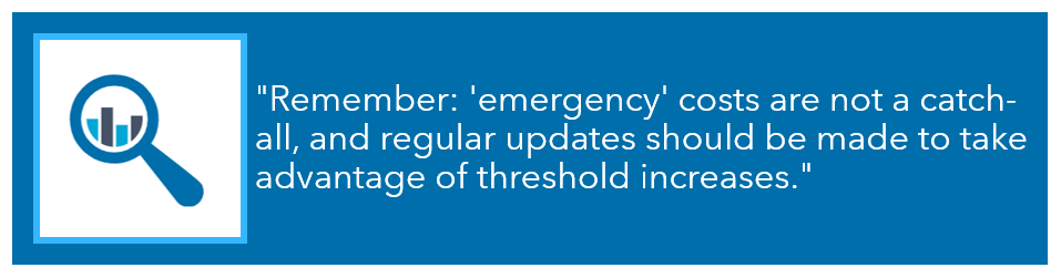 Uniform Guidance emergency costs image