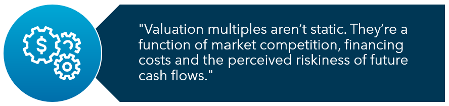 valuation multiples quote image
